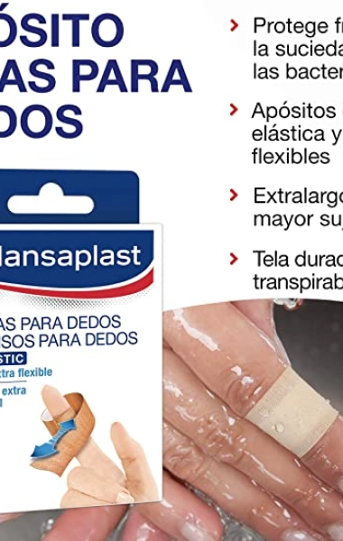 Apósitos para dedos Hansaplast Elastic Apósitos para dedos Hansaplast Elastic
